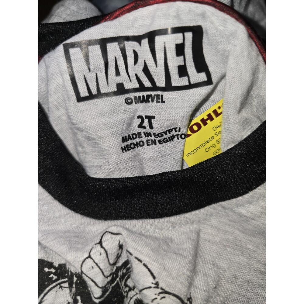 Marvel Comics Tshirt Boys Size 2t Sleevelss Summer Gray Black - Picture 4 of 5